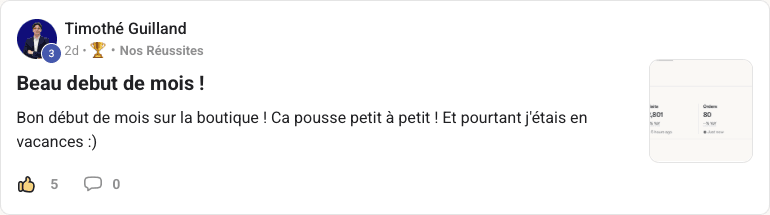 Résultat de Timothé Guilland